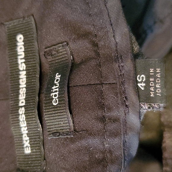 NWOT Express Design Studio gray pinstriped slacks - Picture 5 of 12